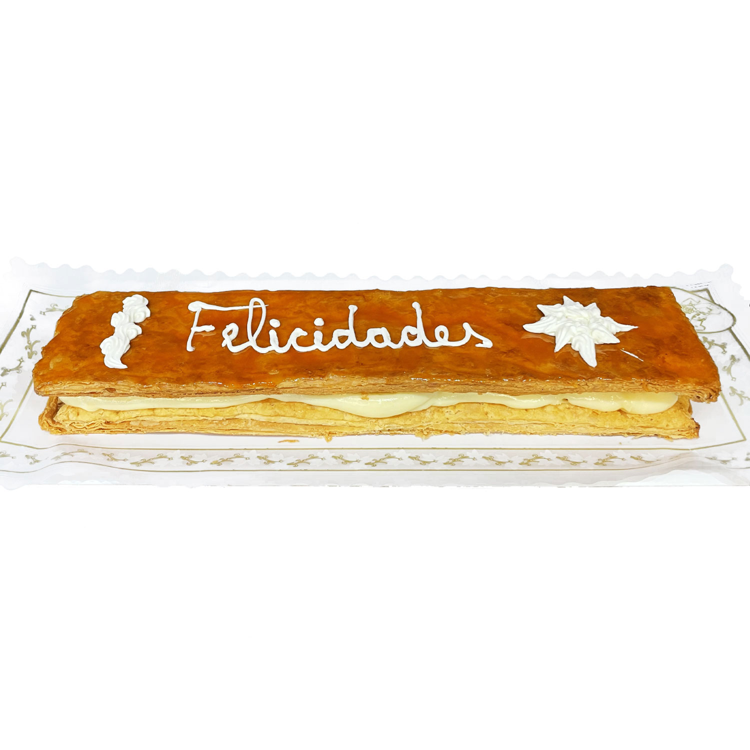 Pastelería Ayesa Tarta hojaldre crema y mermelada